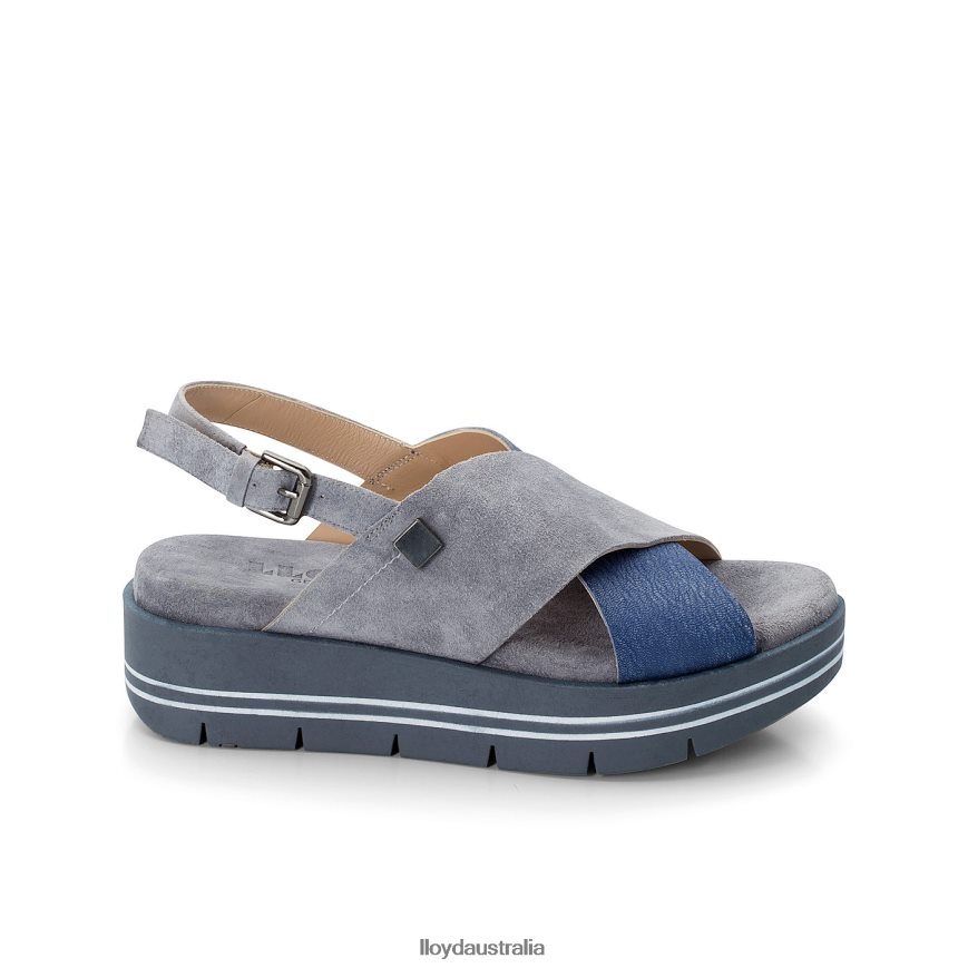 LLOYD Women SUEDE SANDALE blue Shoes H6PTLF1251
