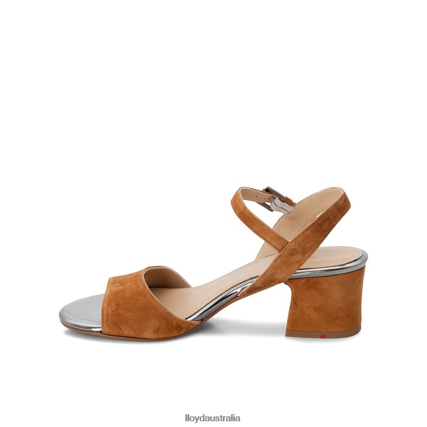 LLOYD Women SUEDE SANDALE brown Shoes H6PTLF1174