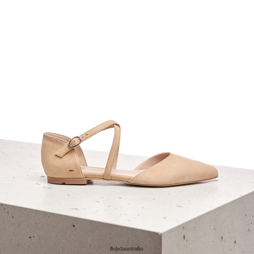LLOYD Women SUEDE SURFACE SANDALE beige Shoes H6PTLF1165