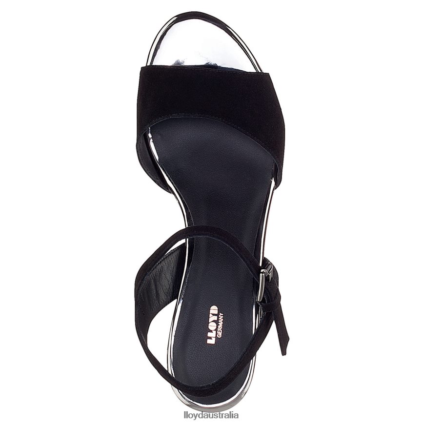 LLOYD Women SUEDE SURFACE SANDALE black Shoes H6PTLF1173