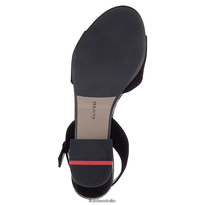 LLOYD Women SUEDE SURFACE SANDALE black Shoes H6PTLF1173