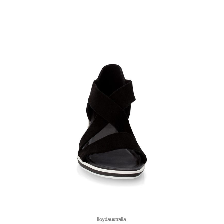 LLOYD Women SUEDE SURFACE SANDALE black Shoes H6PTLF1248