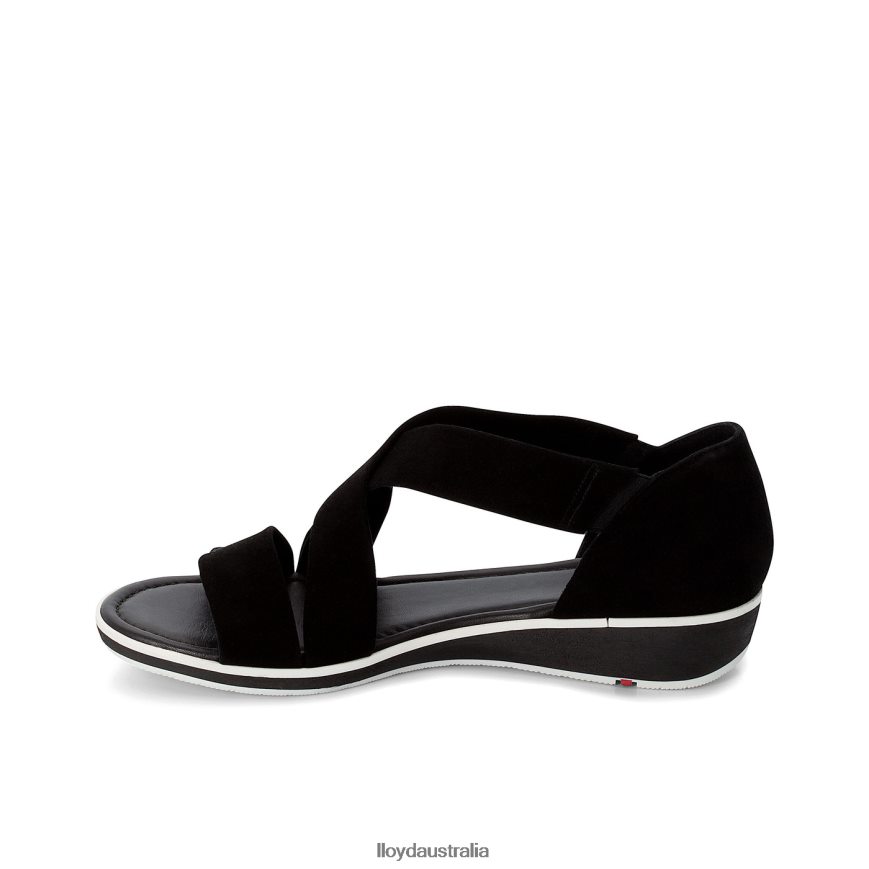 LLOYD Women SUEDE SURFACE SANDALE black Shoes H6PTLF1248