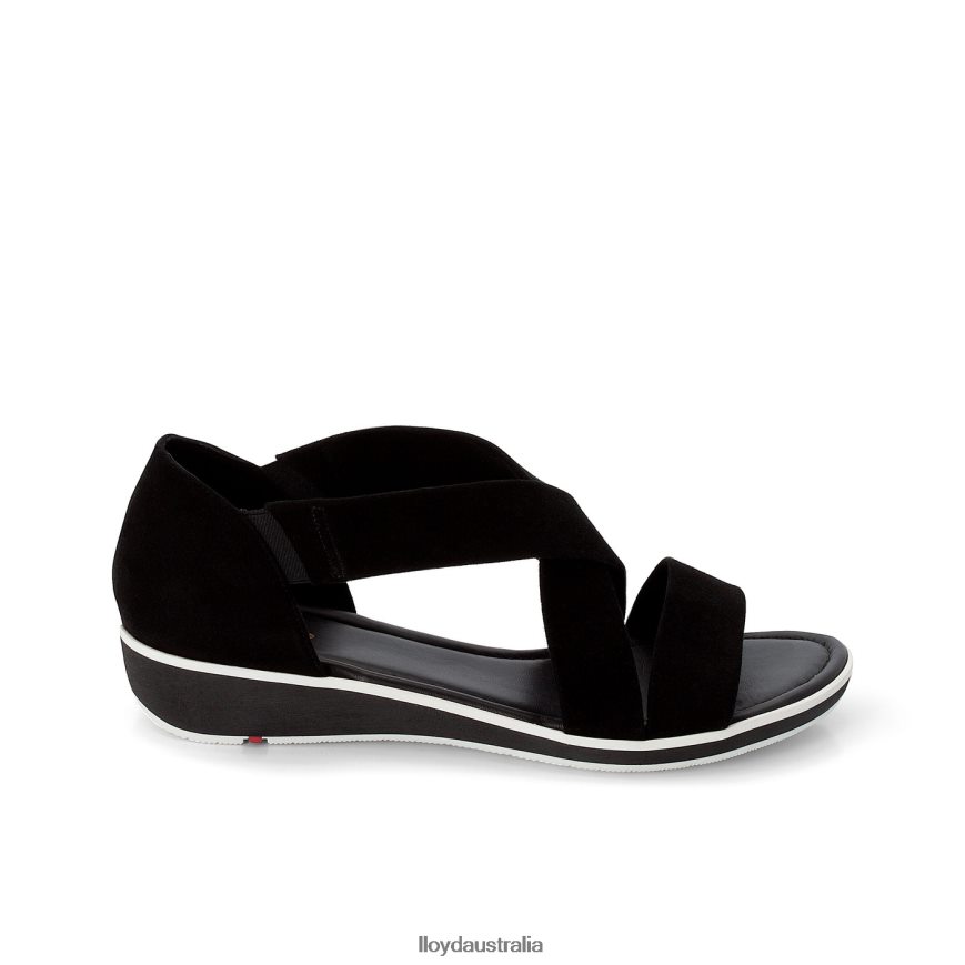 LLOYD Women SUEDE SURFACE SANDALE black Shoes H6PTLF1248