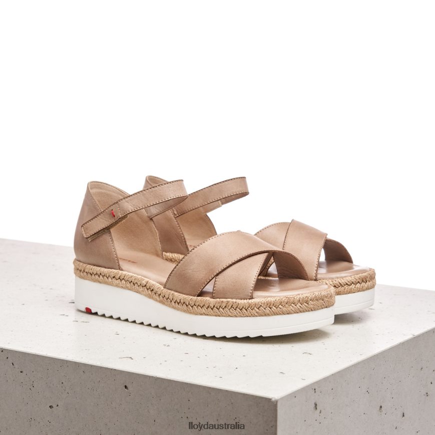 LLOYD Women WEDGE SANDALE beige Shoes H6PTLF1229