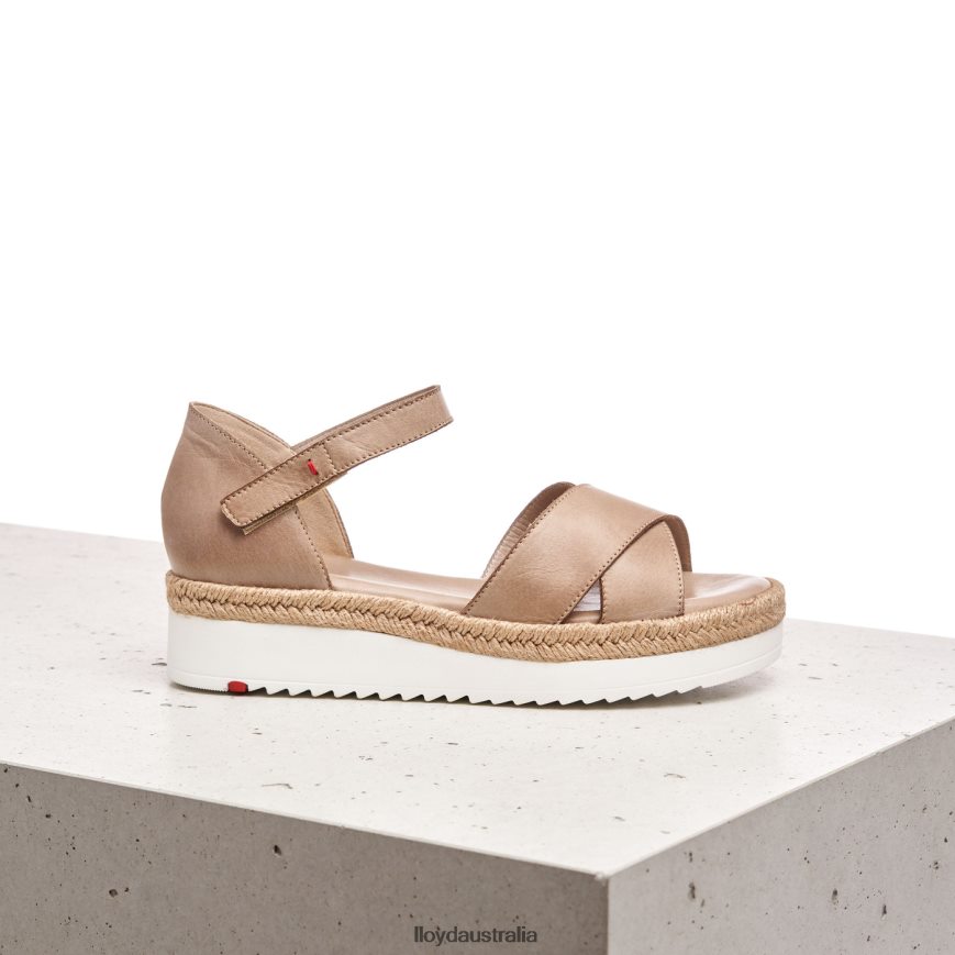 LLOYD Women WEDGE SANDALE beige Shoes H6PTLF1229