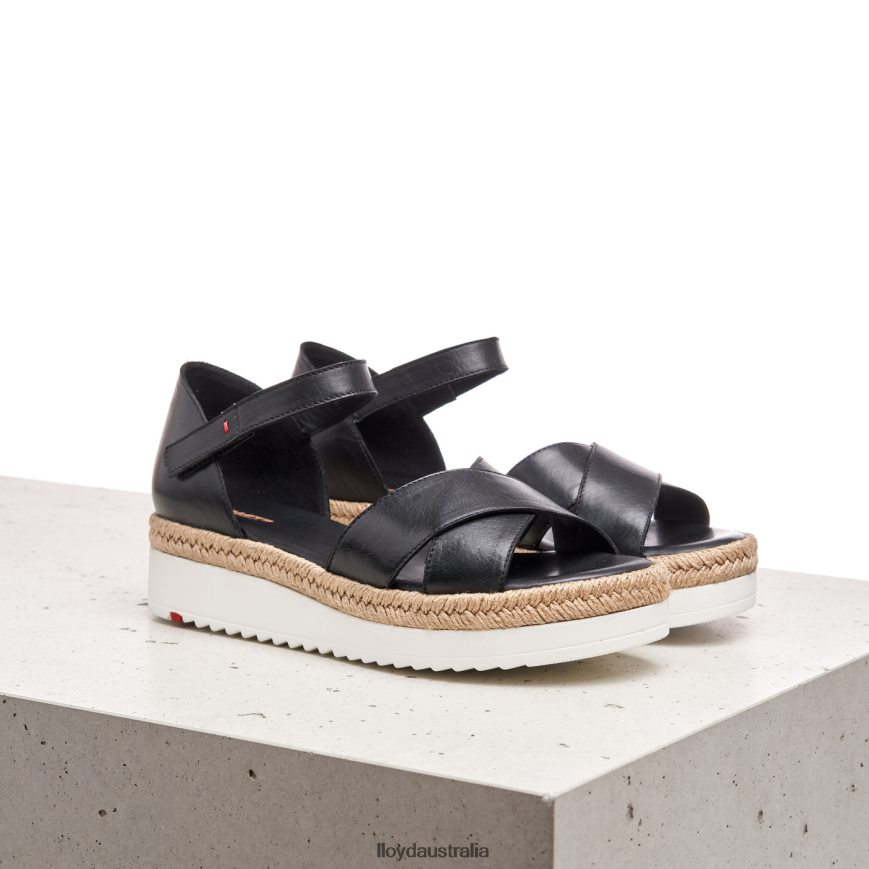 LLOYD Women WEDGE SANDALE black Shoes H6PTLF1242