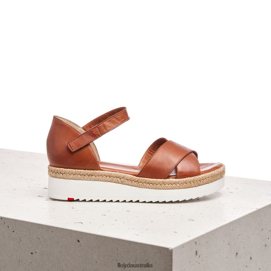 LLOYD Women WEDGE SANDALE brown Shoes H6PTLF1237