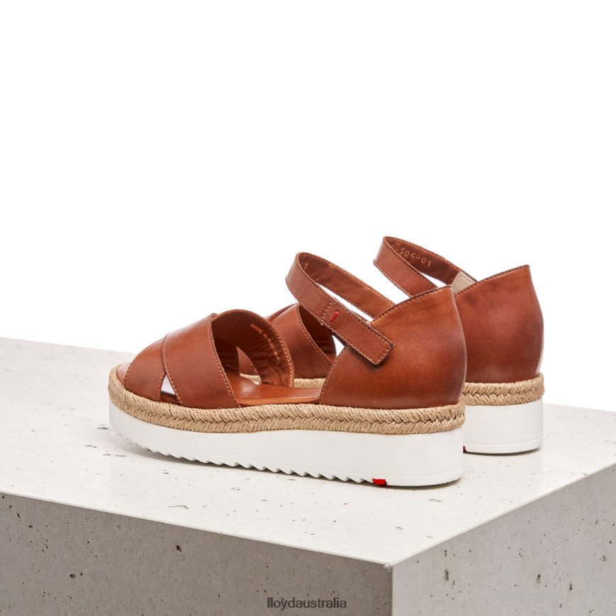 LLOYD Women WEDGE SANDALE brown Shoes H6PTLF1237
