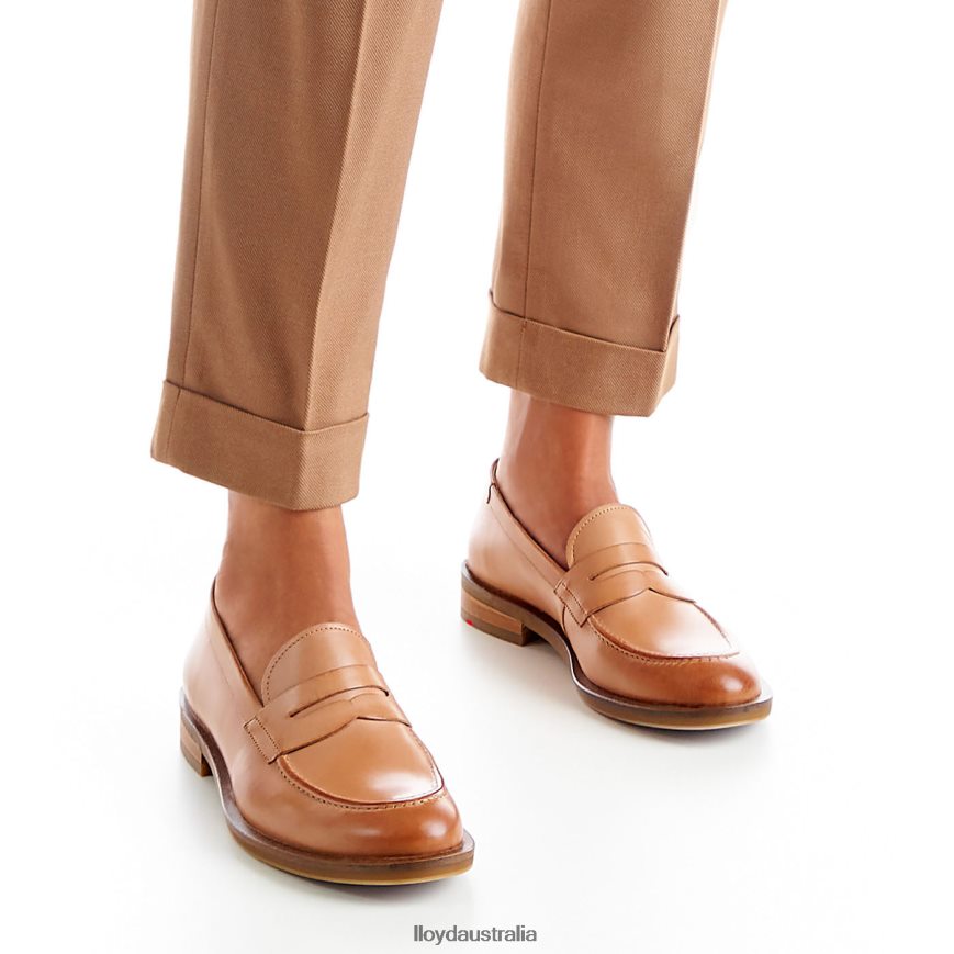 LLOYD Women LEATHER SLIPPER brown Shoes H6PTLF1077