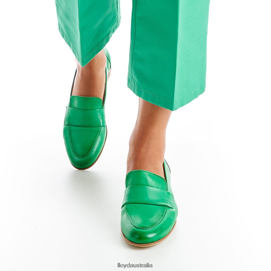 LLOYD Women LEATHER SLIPPER green Shoes H6PTLF1120