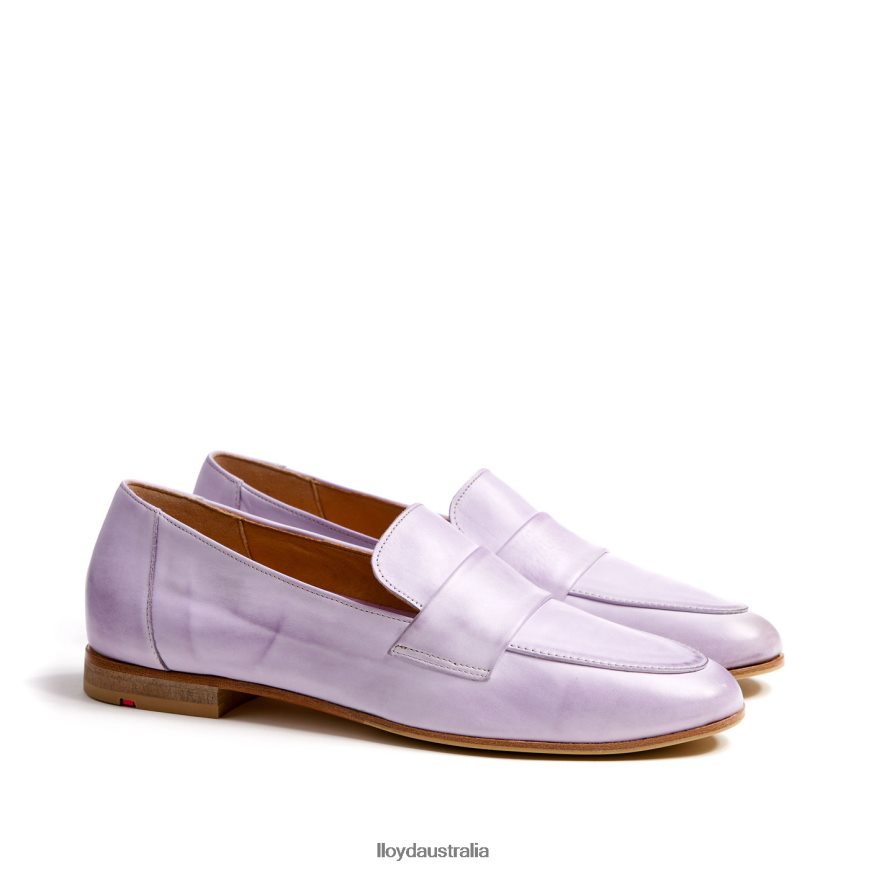 LLOYD Women LEATHER SLIPPER purple Shoes H6PTLF1128