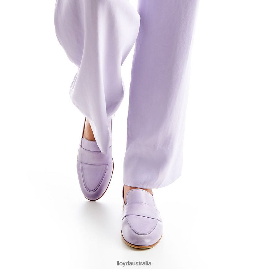 LLOYD Women LEATHER SLIPPER purple Shoes H6PTLF1128
