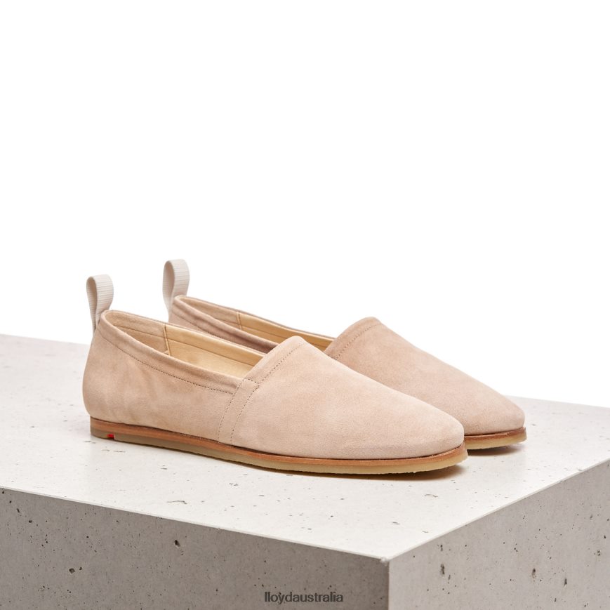 LLOYD Women LEATHER SLIP ON SLIPPER beige Shoes H6PTLF1129