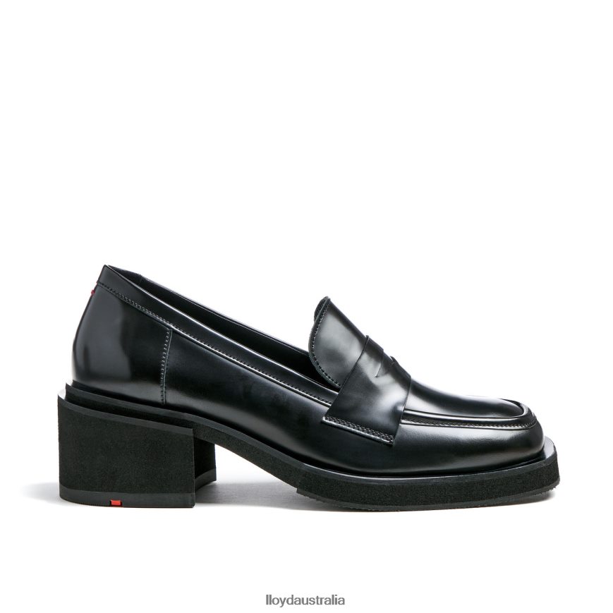 LLOYD Women LEATHER SLIP ON SLIPPER black Shoes H6PTLF1113