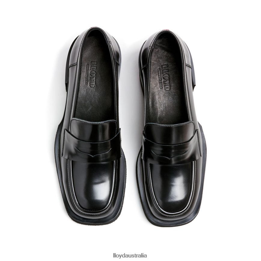 LLOYD Women LEATHER SLIP ON SLIPPER black Shoes H6PTLF1113