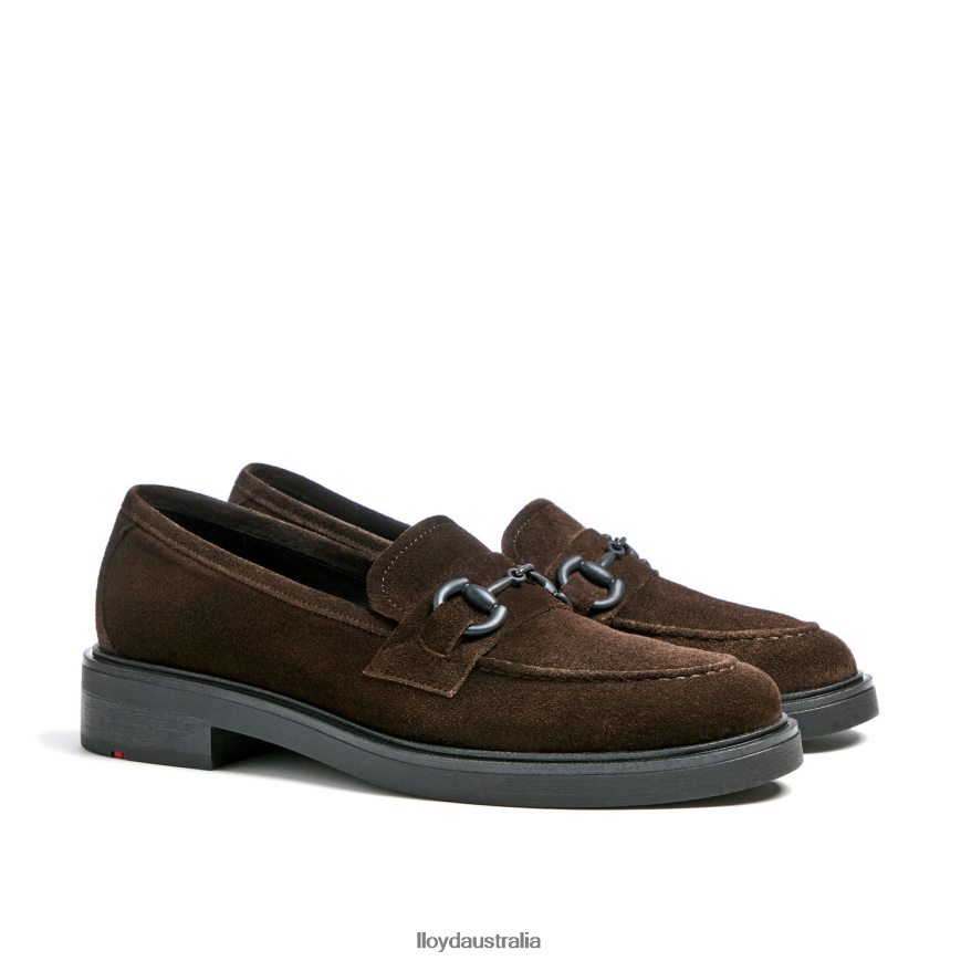 LLOYD Women LEATHER SLIP ON SLIPPER brown Shoes H6PTLF1110