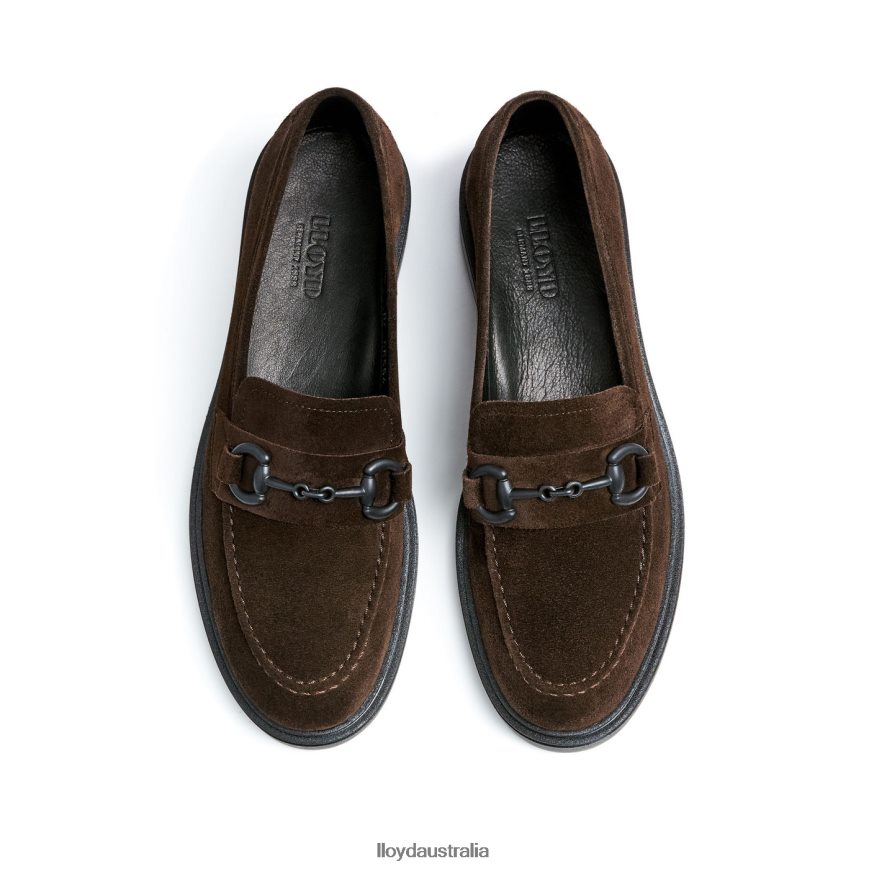LLOYD Women LEATHER SLIP ON SLIPPER brown Shoes H6PTLF1110