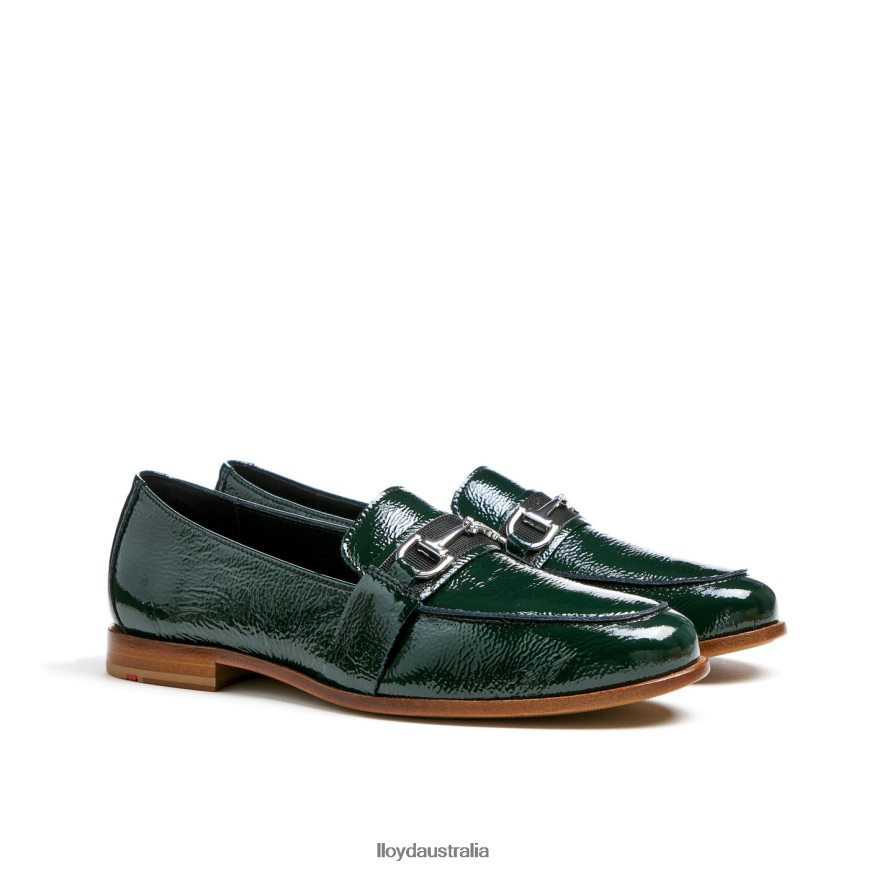 LLOYD Women LEATHER SLIP ON SLIPPER green Shoes H6PTLF1112