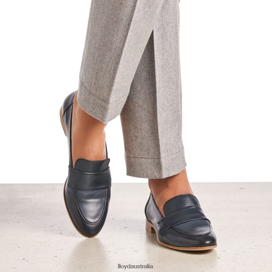 LLOYD Women LOAFER SLIPPER blue Shoes H6PTLF1118