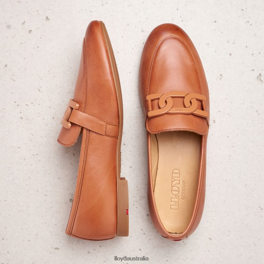 LLOYD Women LOAFER SLIPPER brown Shoes H6PTLF1147