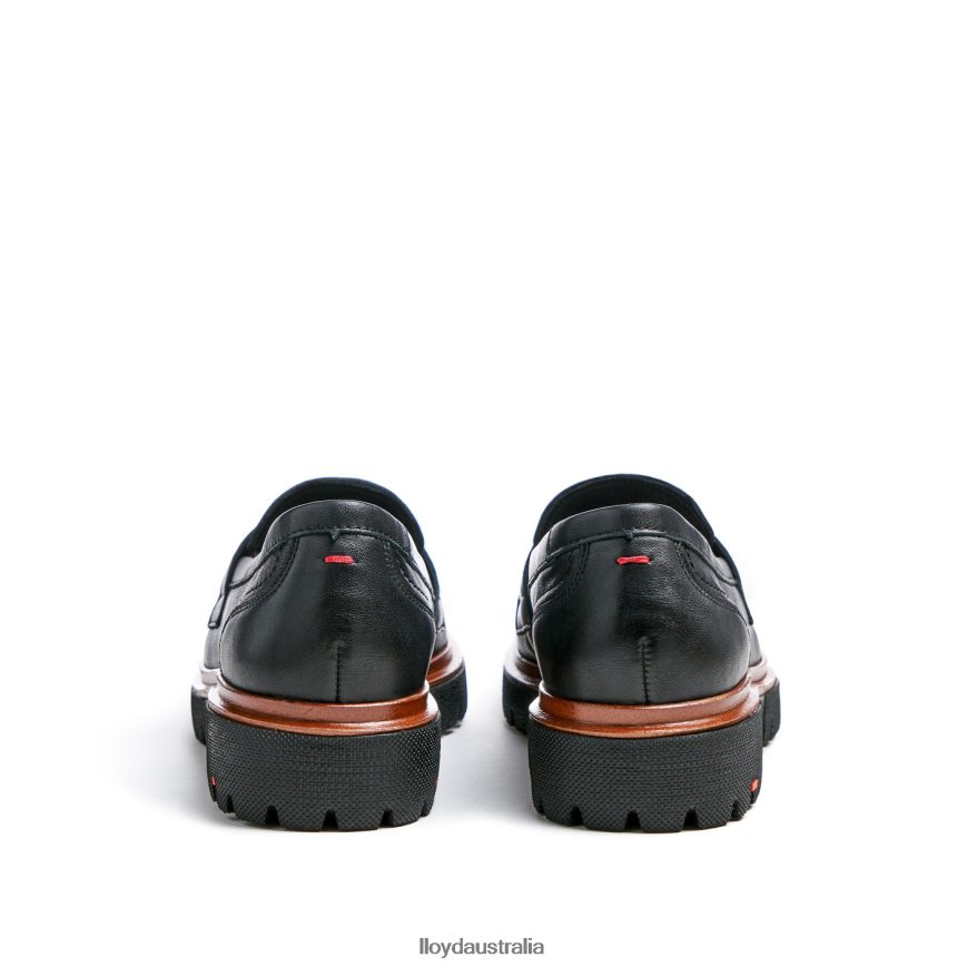 LLOYD Women SLIP ON LEATHER SLIPPER black Shoes H6PTLF1116