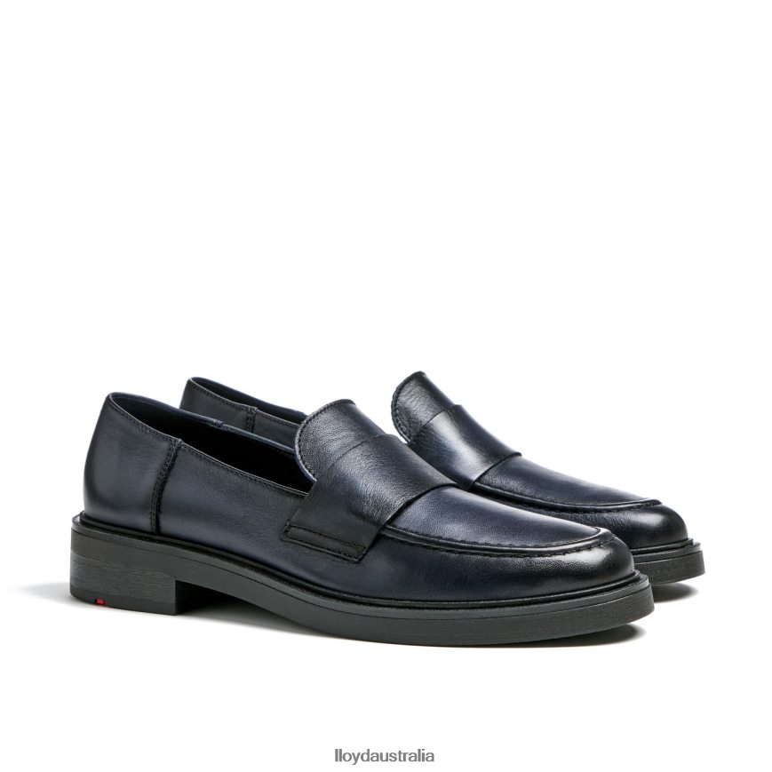 LLOYD Women SLIP ON LEATHER SLIPPER blue Shoes H6PTLF1108