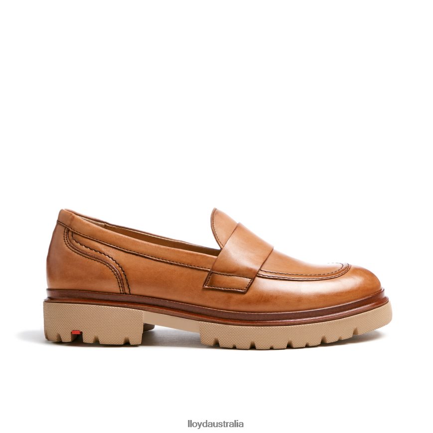 LLOYD Women SLIP ON LEATHER SLIPPER brown Shoes H6PTLF1115