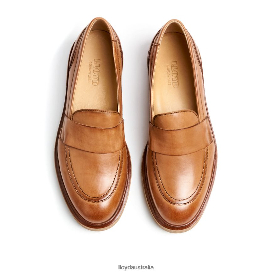LLOYD Women SLIP ON LEATHER SLIPPER brown Shoes H6PTLF1115