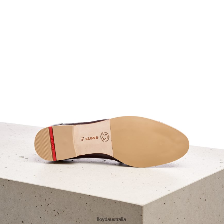 LLOYD Women SLIP ON LEATHER SLIPPER brown Shoes H6PTLF1130