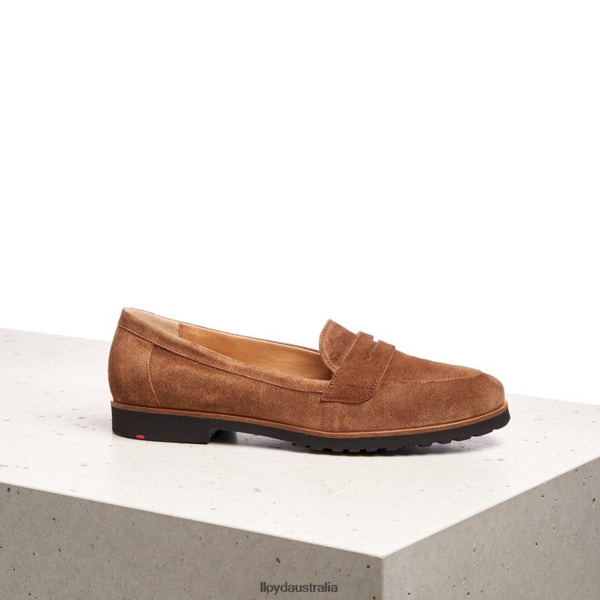 LLOYD Women SLIP ON LEATHER SLIPPER brown Shoes H6PTLF1148