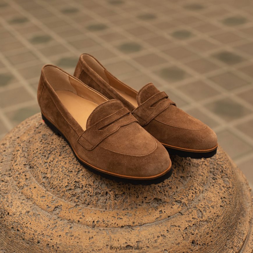 LLOYD Women SLIP ON LEATHER SLIPPER brown Shoes H6PTLF1148