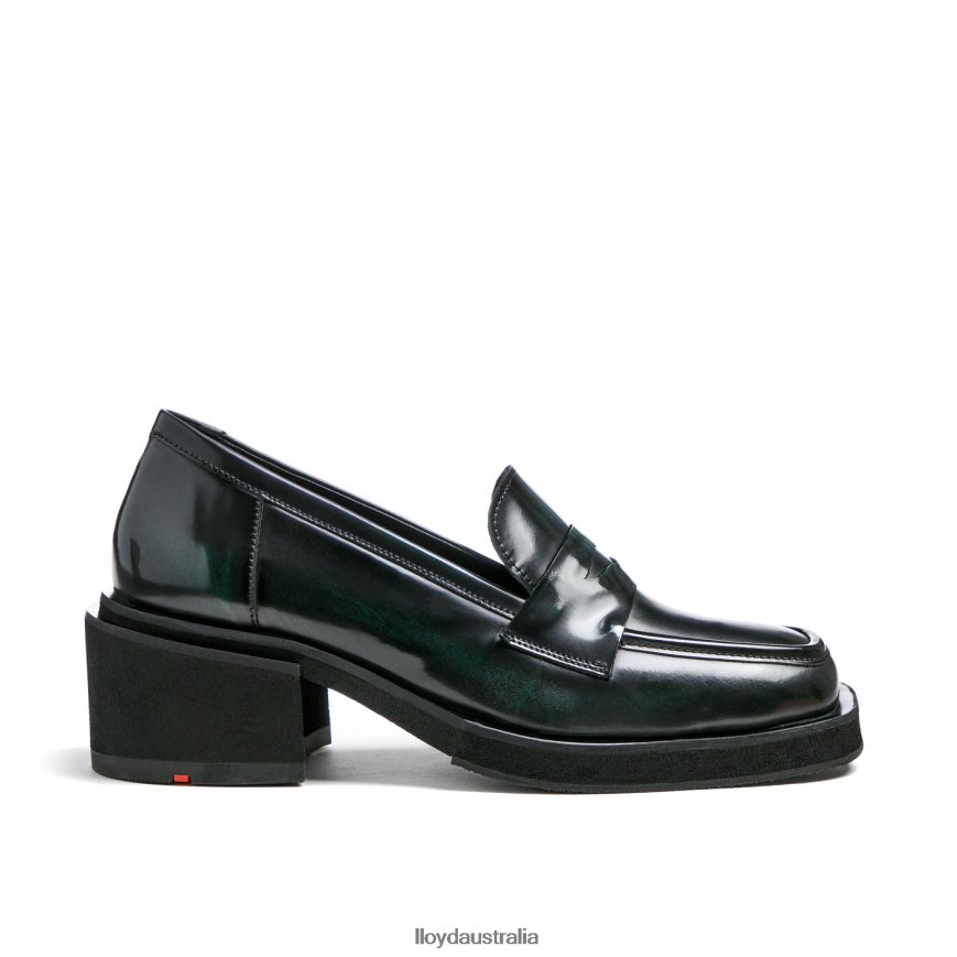 LLOYD Women SLIP ON LEATHER SLIPPER green Shoes H6PTLF1114