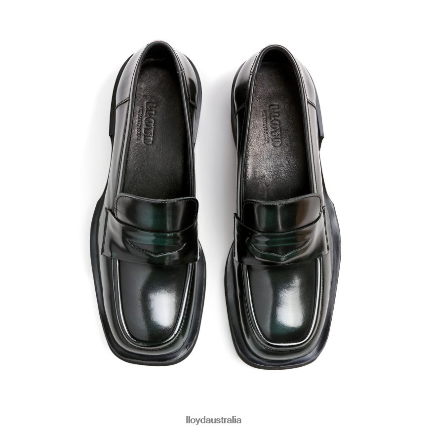 LLOYD Women SLIP ON LEATHER SLIPPER green Shoes H6PTLF1114