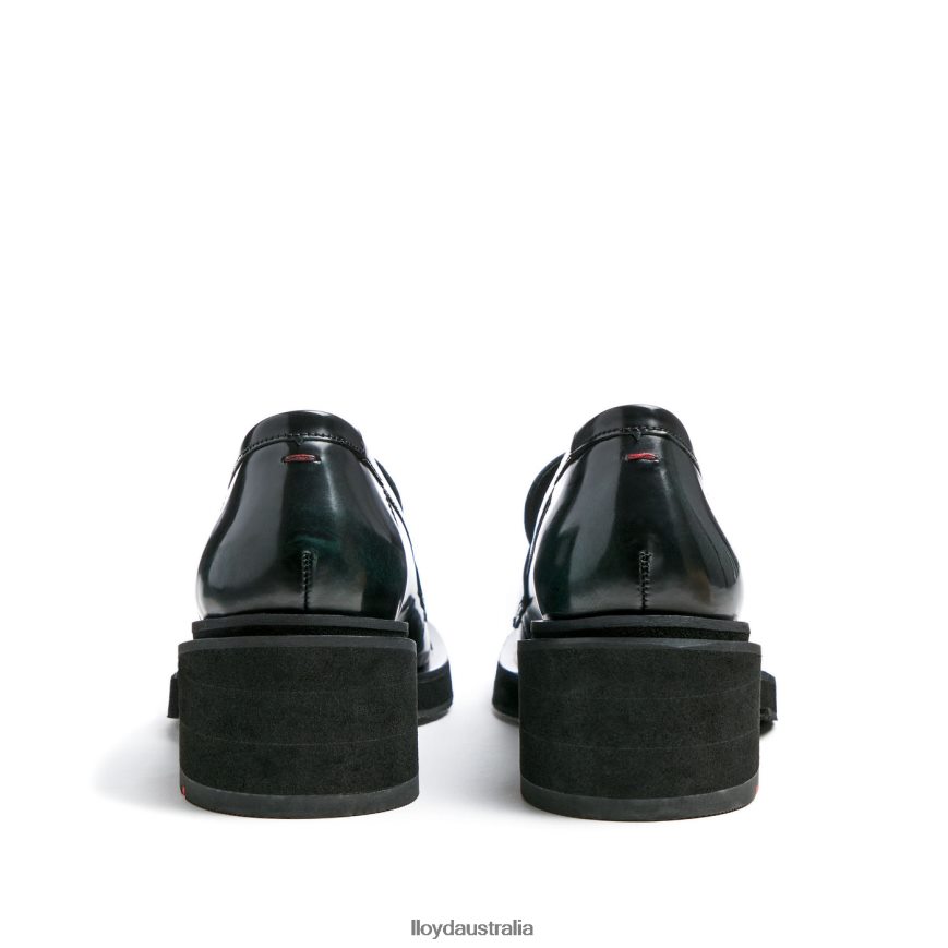 LLOYD Women SLIP ON LEATHER SLIPPER green Shoes H6PTLF1114