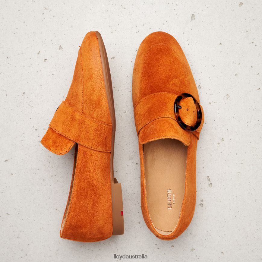 LLOYD Women SLIP ON LEATHER SLIPPER red Shoes H6PTLF1140