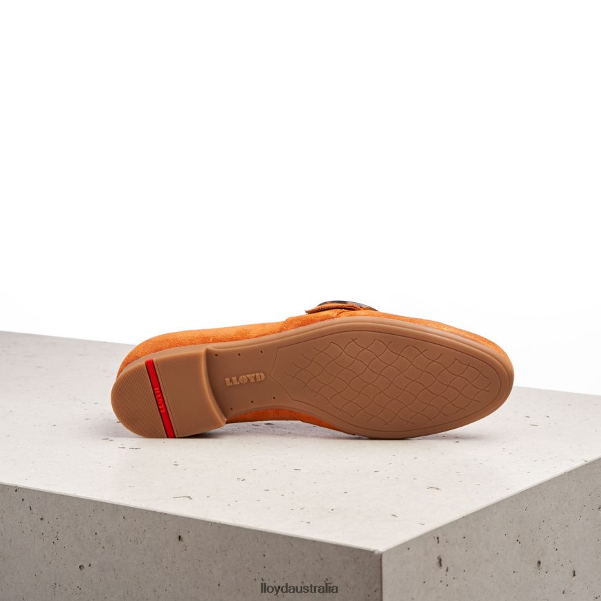 LLOYD Women SLIP ON LEATHER SLIPPER red Shoes H6PTLF1140