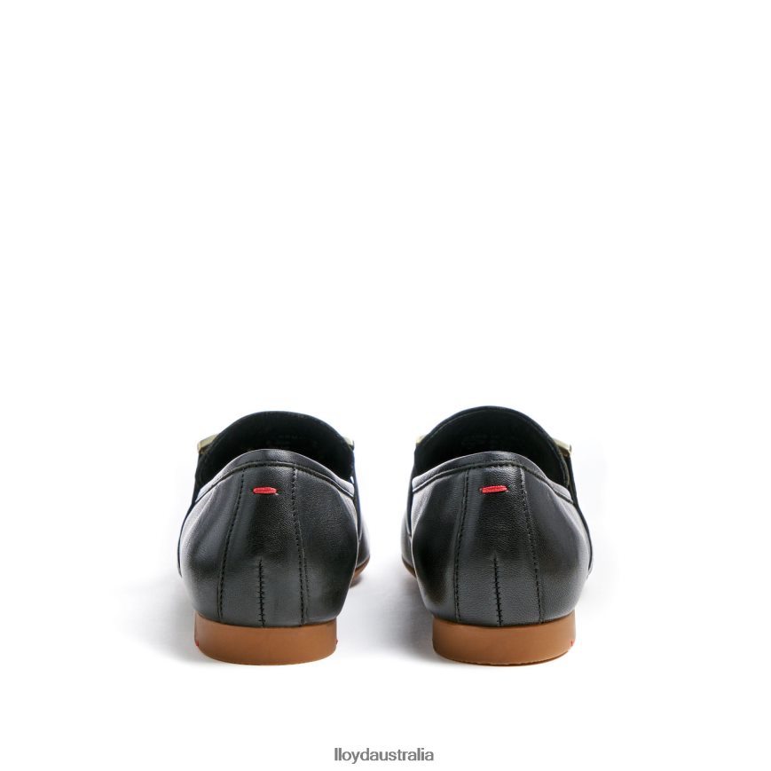 LLOYD Women SMOOTH LEATHER SLIPPER black Shoes H6PTLF1039