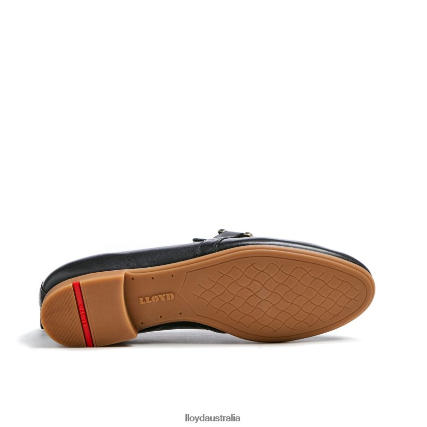 LLOYD Women SMOOTH LEATHER SLIPPER black Shoes H6PTLF1039