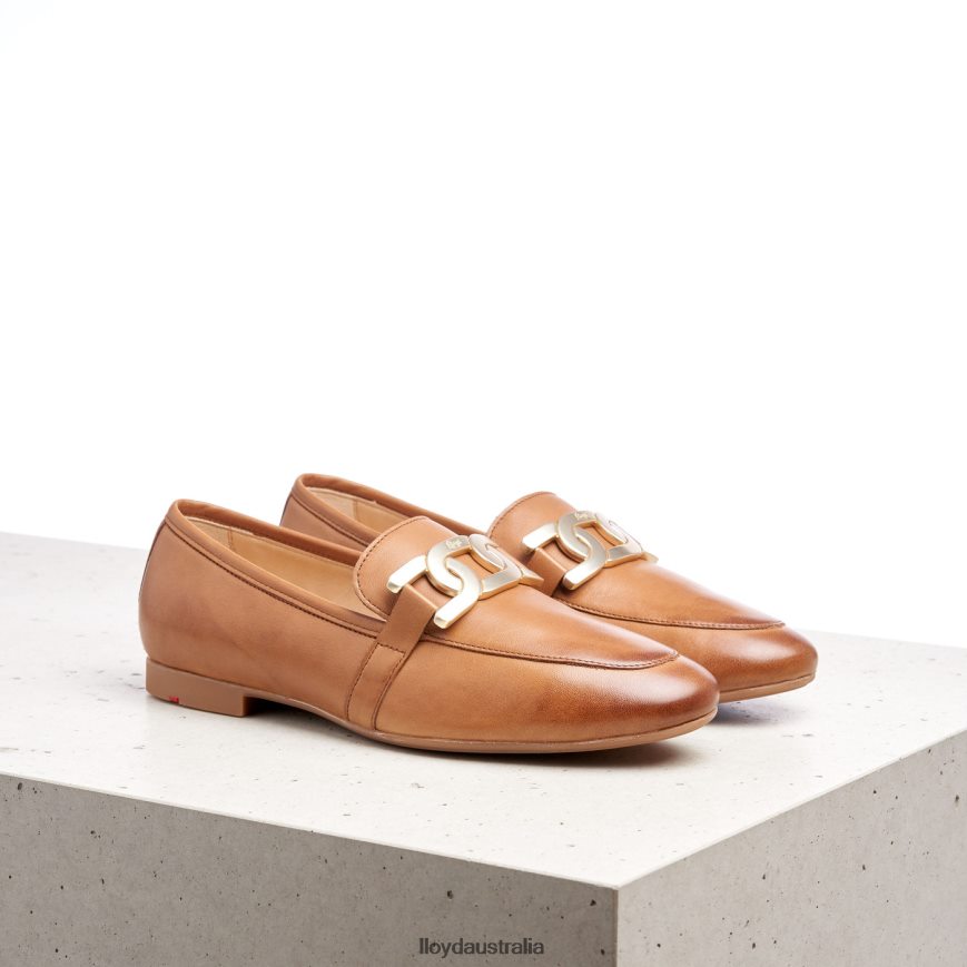 LLOYD Women SMOOTH LEATHER SLIPPER brown Shoes H6PTLF1040