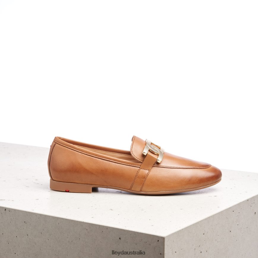 LLOYD Women SMOOTH LEATHER SLIPPER brown Shoes H6PTLF1040
