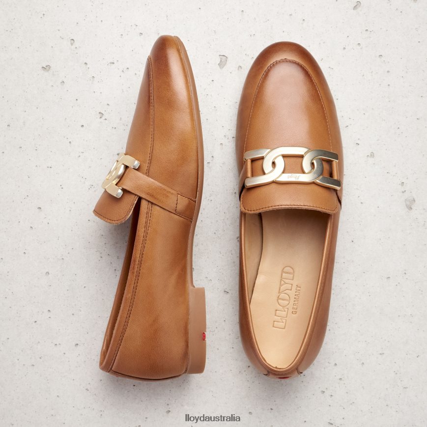 LLOYD Women SMOOTH LEATHER SLIPPER brown Shoes H6PTLF1040