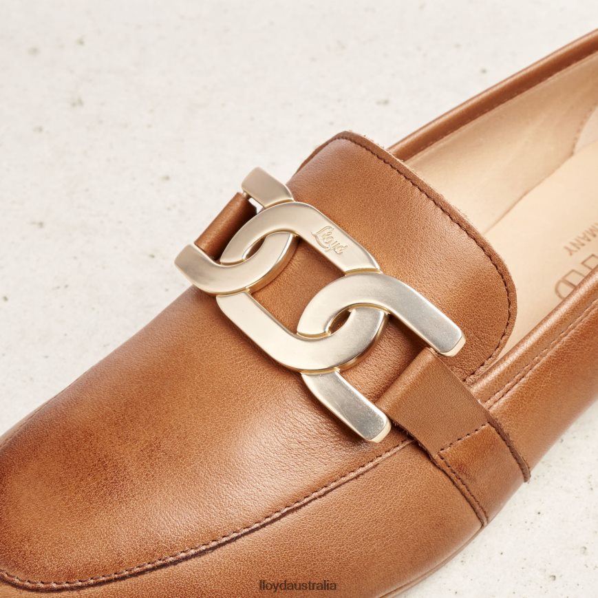 LLOYD Women SMOOTH LEATHER SLIPPER brown Shoes H6PTLF1040