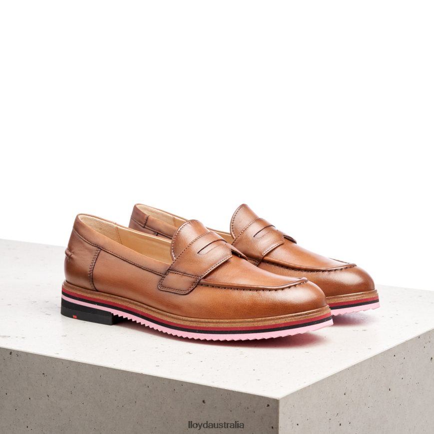 LLOYD Women SMOOTH LEATHER SLIPPER brown Shoes H6PTLF1045