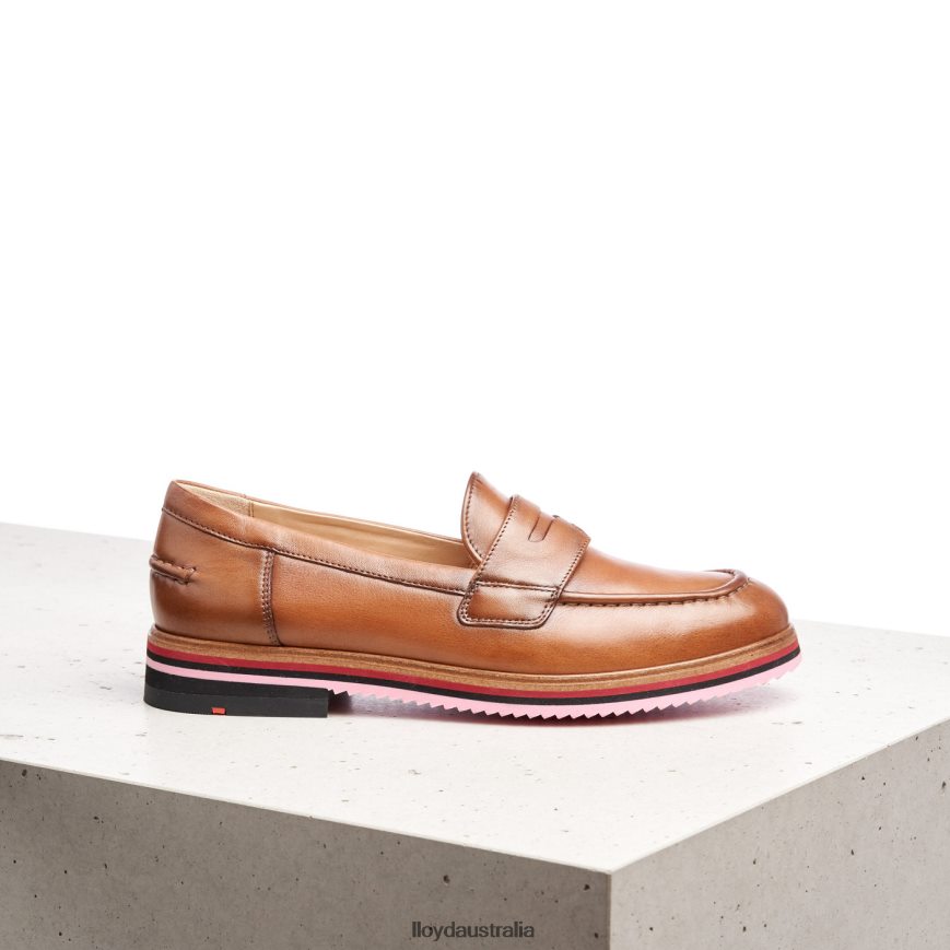 LLOYD Women SMOOTH LEATHER SLIPPER brown Shoes H6PTLF1045