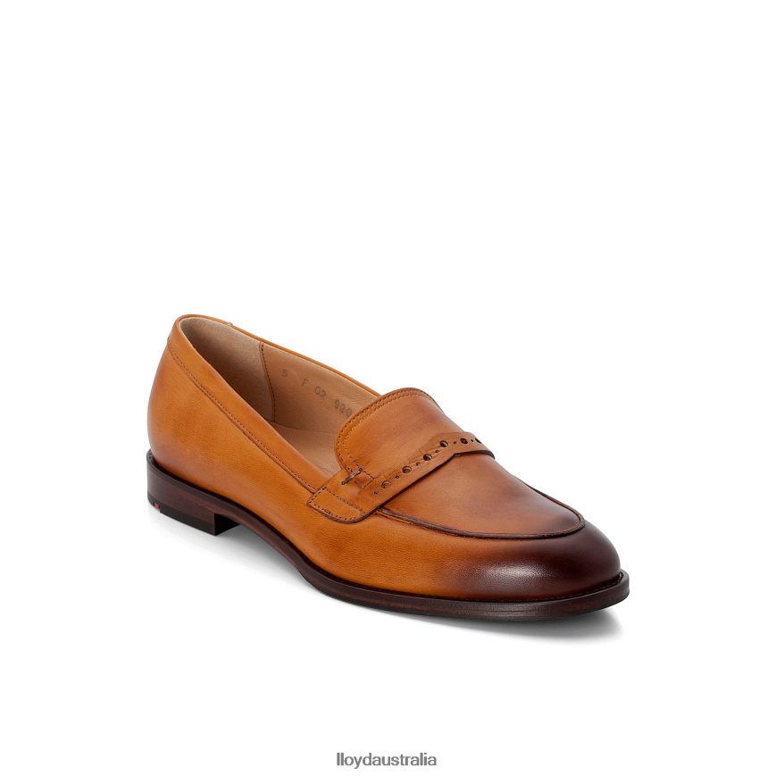 LLOYD Women SMOOTH LEATHER SLIP-ON SLIPPER yellow Shoes H6PTLF1094