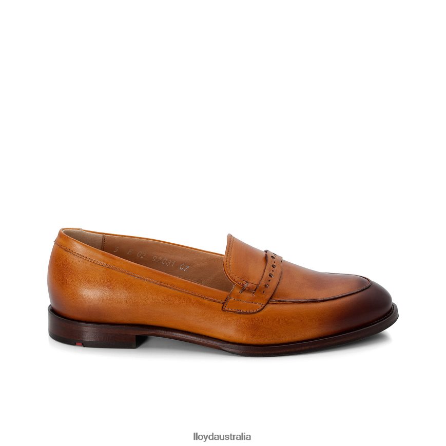 LLOYD Women SMOOTH LEATHER SLIP-ON SLIPPER yellow Shoes H6PTLF1094