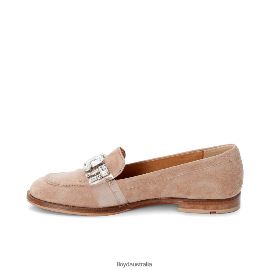 LLOYD Women SUEDE SLIPPER beige Shoes H6PTLF1139