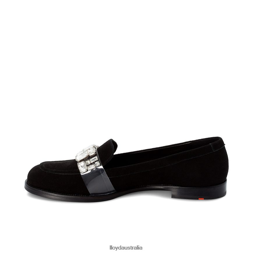 LLOYD Women SUEDE SLIPPER black Shoes H6PTLF1138