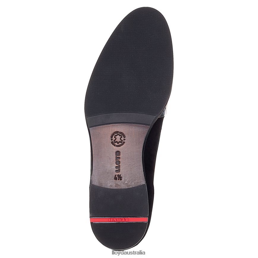 LLOYD Women SUEDE SLIPPER black Shoes H6PTLF1138